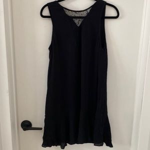 Zara Black short lace detail dress